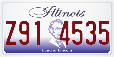 IL license plate Z914535