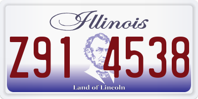 IL license plate Z914538