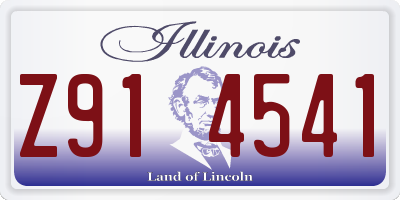 IL license plate Z914541