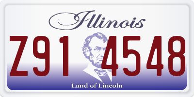 IL license plate Z914548