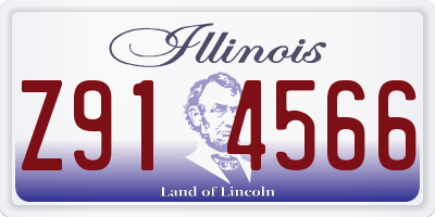 IL license plate Z914566