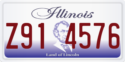 IL license plate Z914576