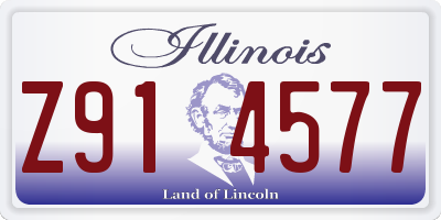 IL license plate Z914577