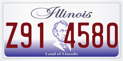 IL license plate Z914580