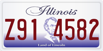 IL license plate Z914582