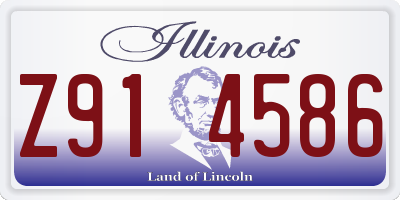 IL license plate Z914586