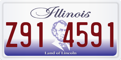 IL license plate Z914591
