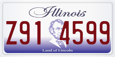IL license plate Z914599