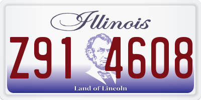 IL license plate Z914608
