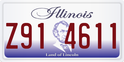 IL license plate Z914611