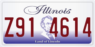 IL license plate Z914614