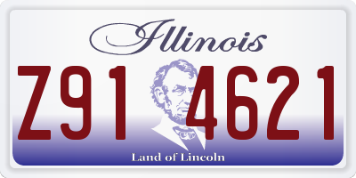 IL license plate Z914621