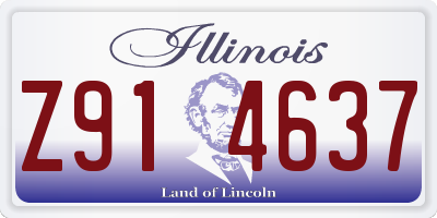 IL license plate Z914637