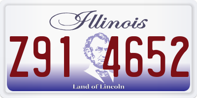 IL license plate Z914652