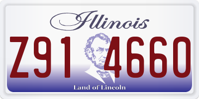 IL license plate Z914660
