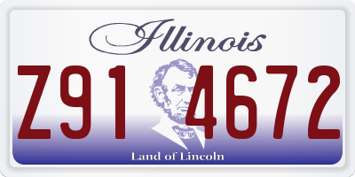 IL license plate Z914672