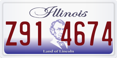IL license plate Z914674