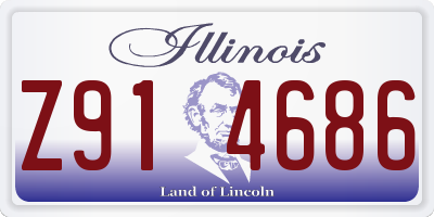 IL license plate Z914686