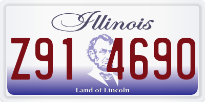 IL license plate Z914690