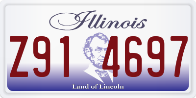 IL license plate Z914697