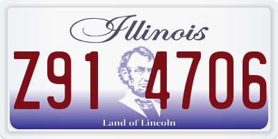 IL license plate Z914706