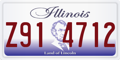 IL license plate Z914712