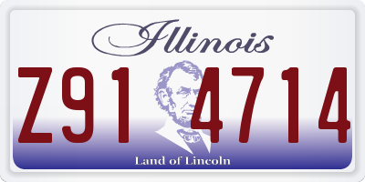 IL license plate Z914714