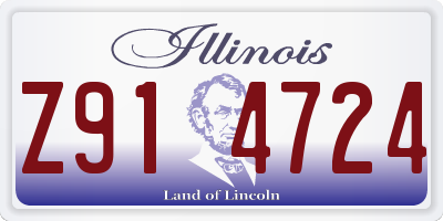 IL license plate Z914724