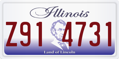 IL license plate Z914731
