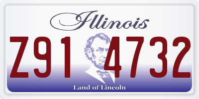 IL license plate Z914732