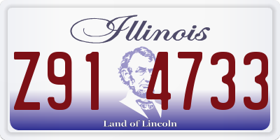 IL license plate Z914733