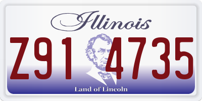 IL license plate Z914735