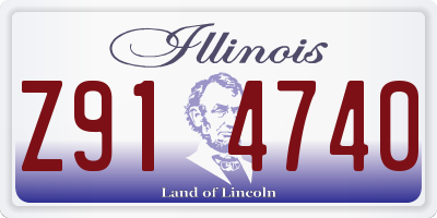 IL license plate Z914740
