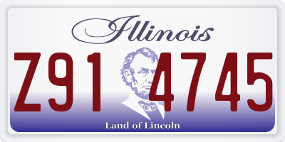 IL license plate Z914745