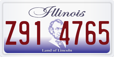 IL license plate Z914765
