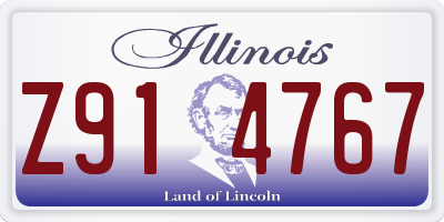 IL license plate Z914767