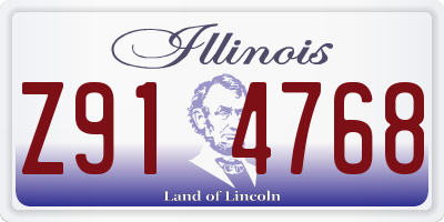 IL license plate Z914768