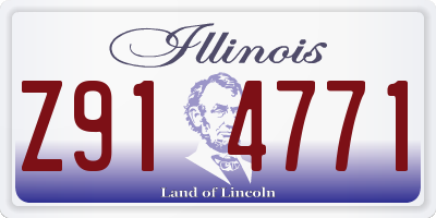 IL license plate Z914771
