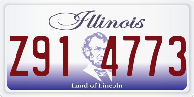 IL license plate Z914773