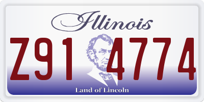 IL license plate Z914774