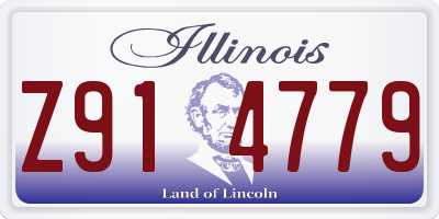 IL license plate Z914779