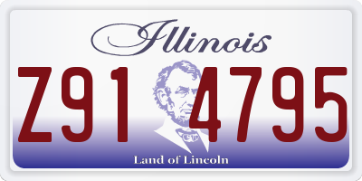 IL license plate Z914795