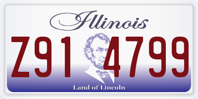 IL license plate Z914799