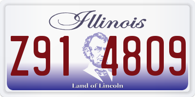 IL license plate Z914809