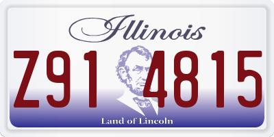 IL license plate Z914815