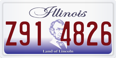 IL license plate Z914826