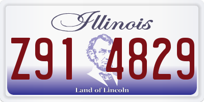 IL license plate Z914829