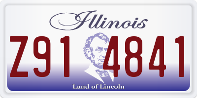 IL license plate Z914841