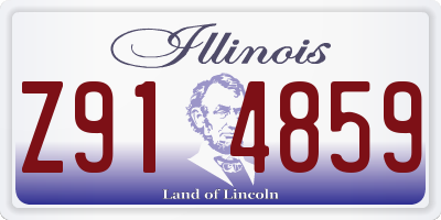 IL license plate Z914859