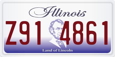 IL license plate Z914861